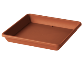 Podložka Quadro Day terracotta pre 38x38 kvetináč