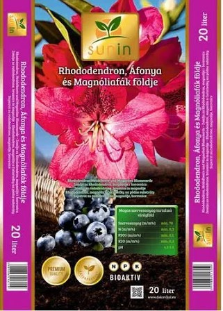 Sunin, substrát na čučoriedky a rododendrony 20 litrov