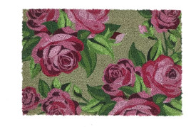 Rohožka z kokosového vlákna, zelená, 60 x 40 cm