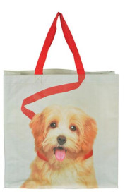 Nákupná taška, svetlohnedý pes