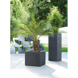 Kvetináč C-Cube Stony Grey High 70 cm
