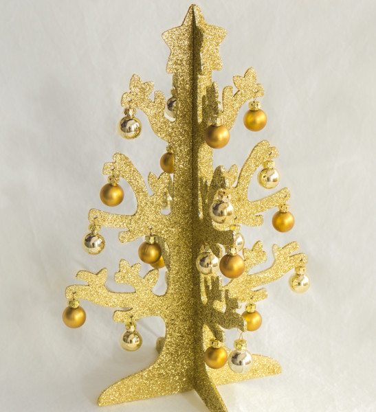 Zlatý vianočný stromček